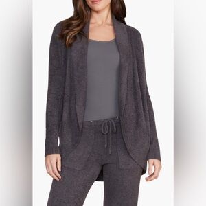 EUC Barefoot Dreams NWOT Circle Lite Cardigan, carbon heather, L/XL